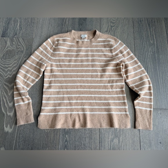 J. Crew Factory Sweaters - J. Crew Factory Striped Crewneck Sweater in Extra-Soft Yarn Size Medium